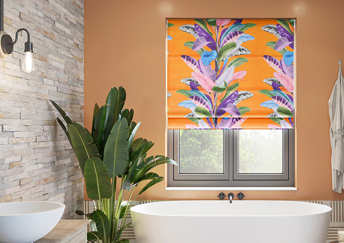 Palm Springs, Orange - Roman Blind - Image 3